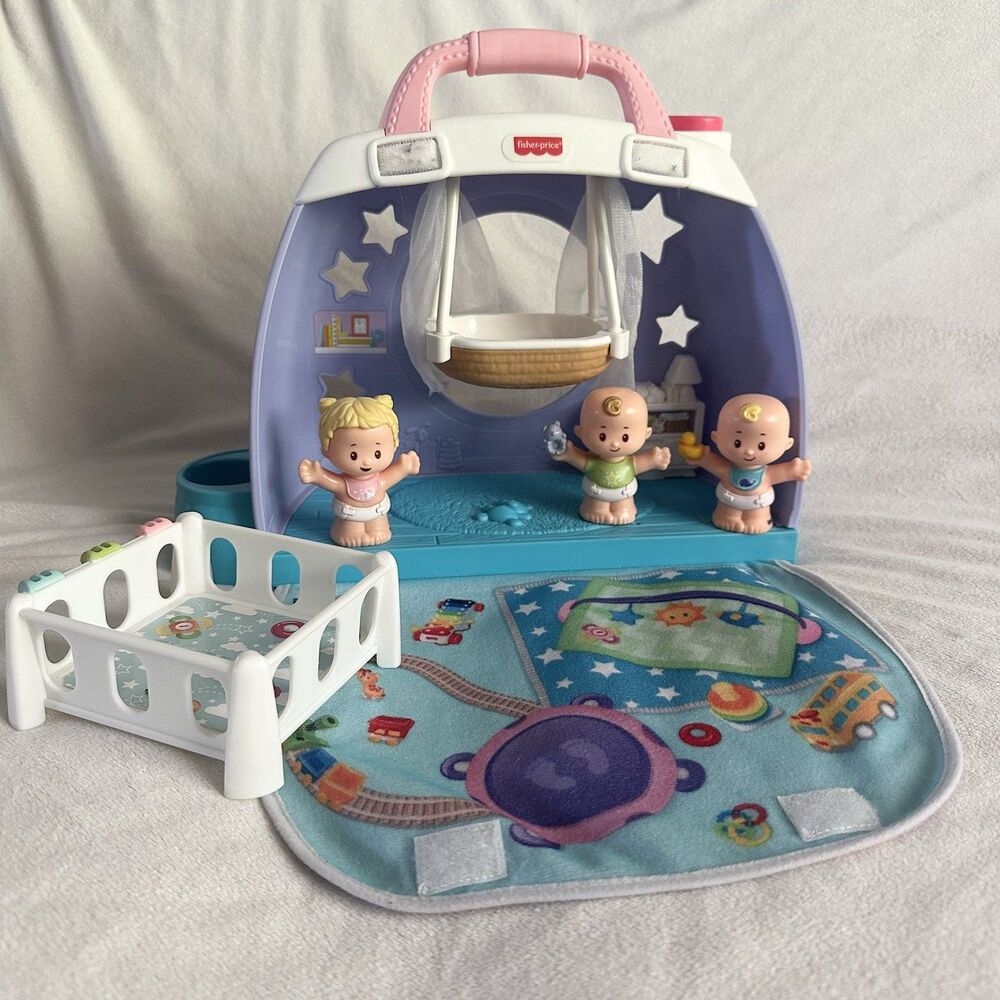 Fisher Price Little People Cuddle and Play Nursery Babies Baby Figures Crib 2019
